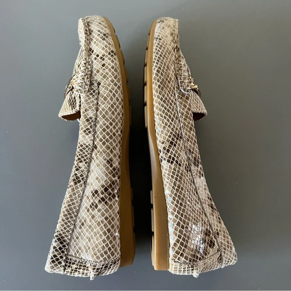 Coach Olive Snakeskin‎ Print Loafers